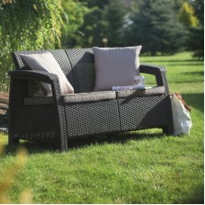 KETER. Canapea cu 2 locuri gri Corfu Love Seat..